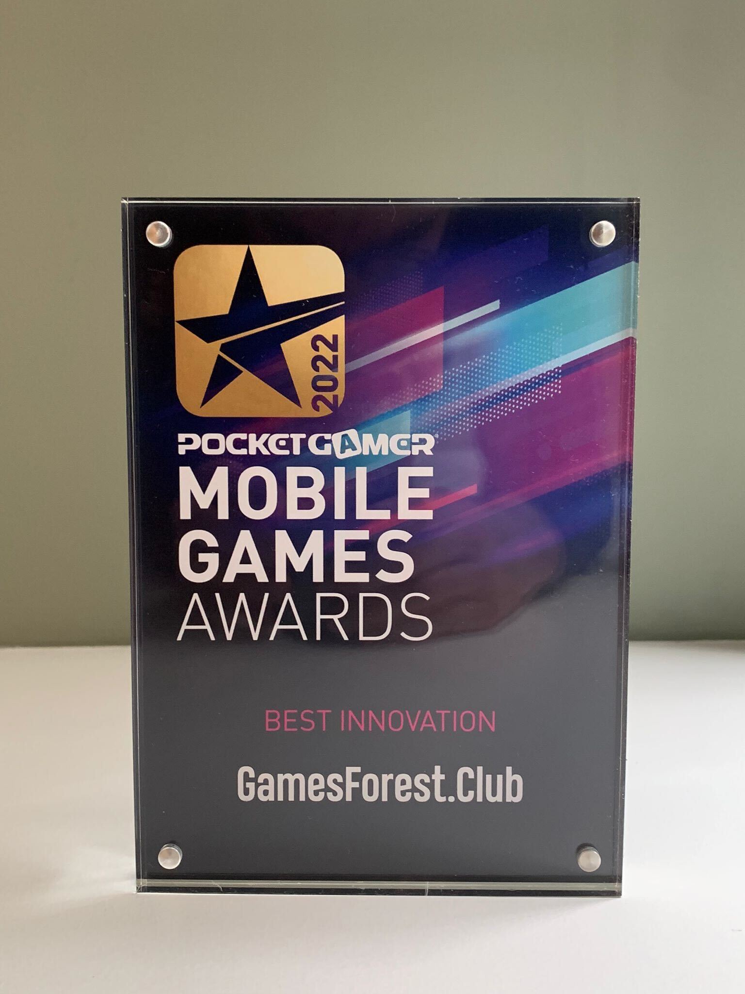 wins in the "Best Innovation" category at Mobile Games